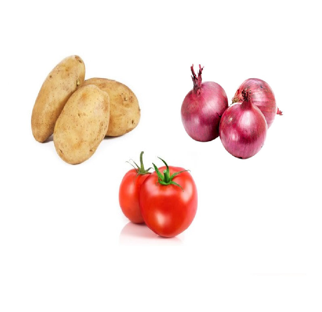 Potato, Onion, Tomato (2Kg each) Combo